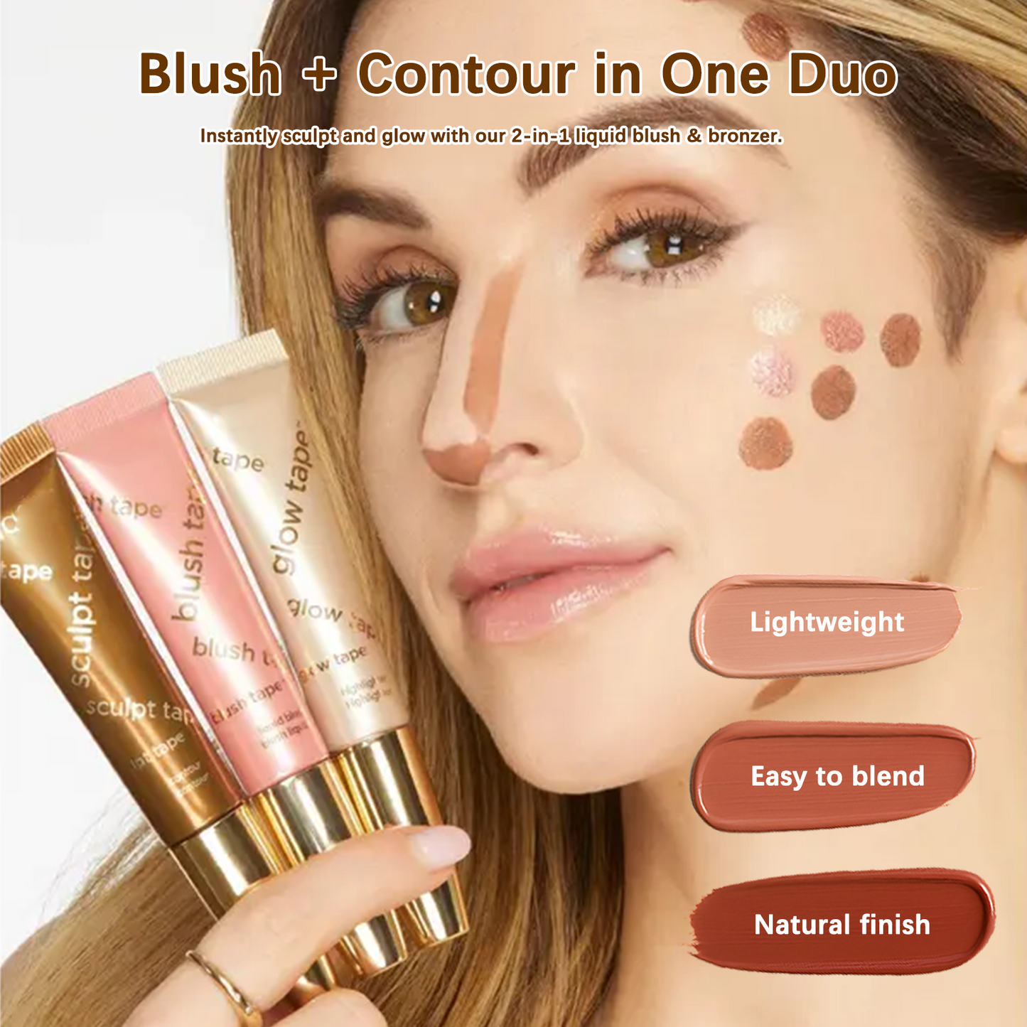 Sculpt Tape & Blush Duo – Blush and Bronzer